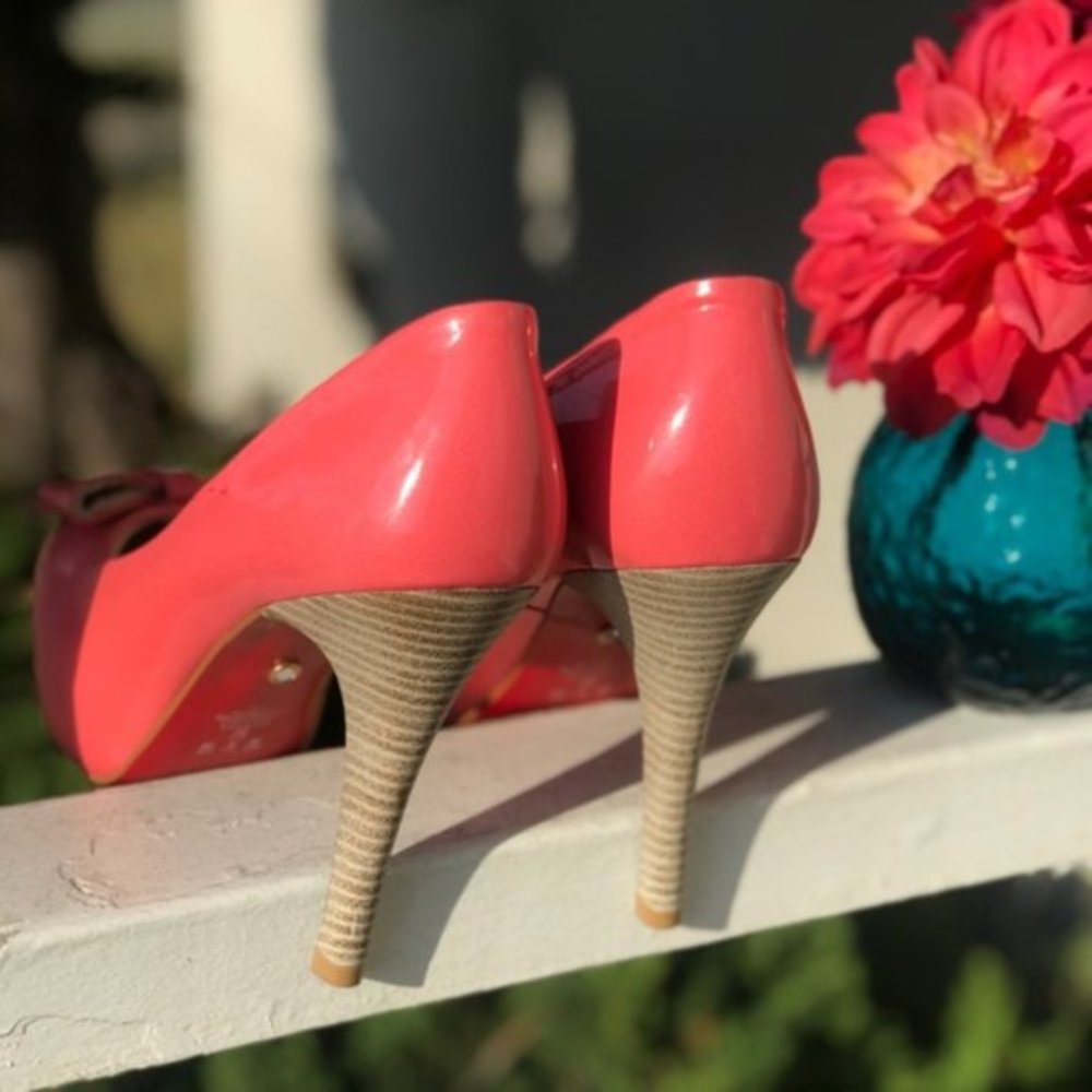 Luciana Gimenez Square Toe Red Bottom Platforms - image 6